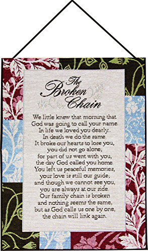 Manual Inspirational Collection Wall Hanging with Frame, The Broken Chain, 13 X 18-Inch