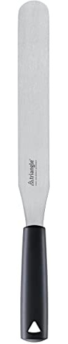 triangle Streichpalette 25 cm - Edelstahl - Konditorpalette | Rostfreier Edelstahl, ergonomischer Griff - ideal für Konditoren und Hobbyköche Made in Solingen/Germany