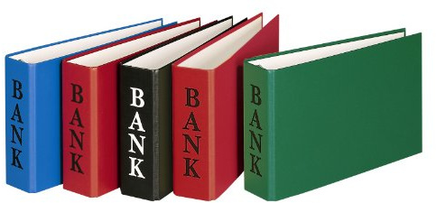 VELOFLEX 4168310 - Carpeta bancaria DIN A6, carpeta, carpeta de anillas para extractos bancarios, mecanismo de 2 anillas, 30 mm de altura de llenado, con sujeción, sin posibilidad de selección de color