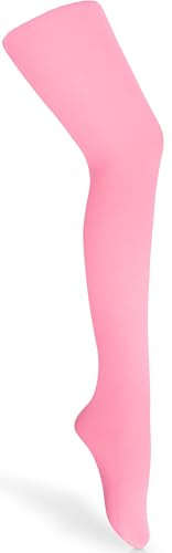 Merry Style Pantimedias finas para niñas Pantimedias para niños Ropa de ballet para niñas microfibra Medias 60 DEN WLSS001 (Rosa, 152-158)