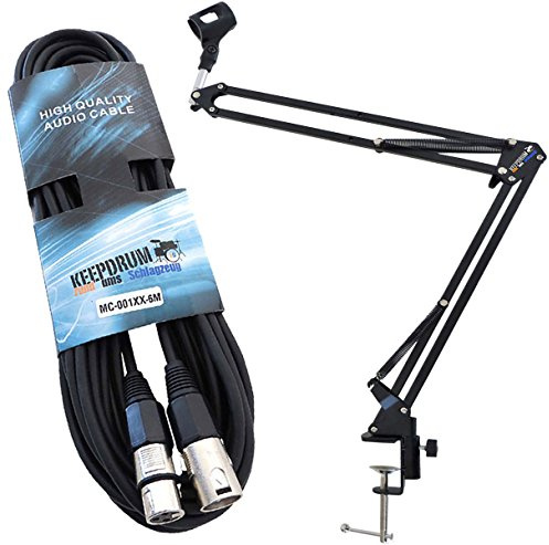 Keepdrum NB35 Articulated Arm + XLR Microphone Cable