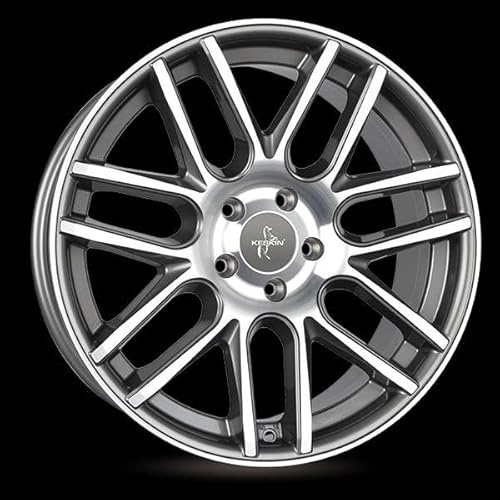 KESKIN KT14 BLACK FRONT POLISH STEEL LIP 11x20 ET30 5.00x120.00 Hub Hole 72.60 mm - Alu felgen