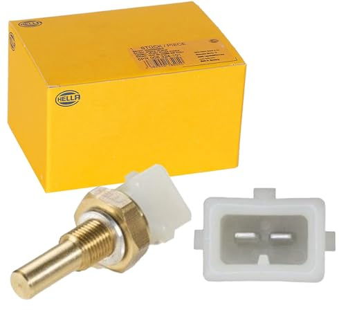 HELLA 6PT 009 107-561 Sensor, temperatura del refrigerante - 12V - 2polos - atornillado - con junta | Compatible con: Audi 100 C4 Avant, 100 C4 triple, 80 B3 triple, 80 B4 Avant, 80 B4 triple, A4 B5, A4 B5 Avant,