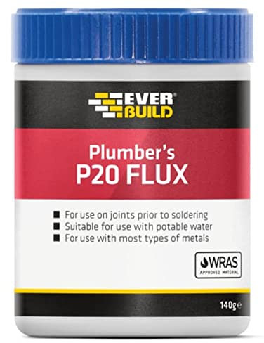 Everbuild P20 Plumbers Flux Soldering Paste, White, 140 g