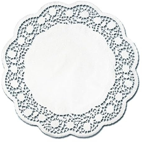 Tortenspitzen rund 24cm weiß Rand gestanzt 250 Stück