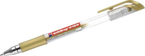 10 x Edding Gelroller 2185 Crystaljelly 0,7mm (10 Gel Roller, gold)