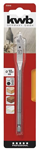KWB 49512410 Brocas plana para madera 10 mm