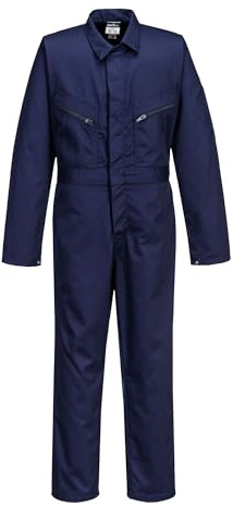 Portwest C890 Tuta per Ragazzi Ragazze per Bambini Chiusura a Zip Duraturo | Blu navy, 6-7 Years, UPF 40+, Aperture di Accesso Laterali, 1 Tasca Posteriore, Tessuto Resistente, Retro Elastico