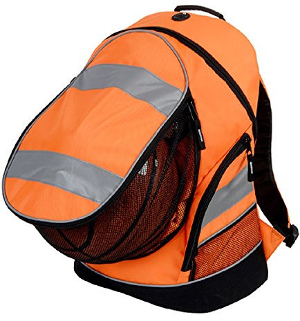 EURO HI VIS BACKPACK 3 HIGH VISIBILTY COLOURS CYCLING RUCKSACK SCHOOL BAG (Hi Vis Orange)