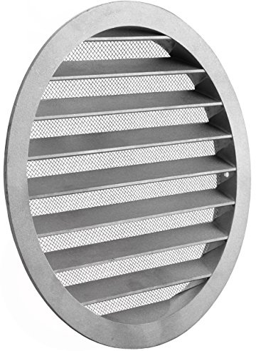 MKK - 10817-006 - Lüftungsgitter Wickelfalzrohr Abluftgitter Insektennetz Aluminium Rund Gitter Ø 200 mm