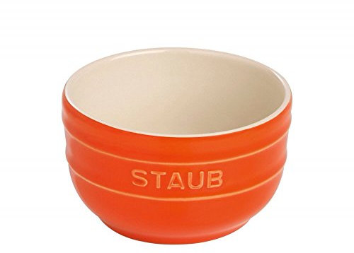 STAUB Förmchen, rund, 2er Set Orange 8 cm