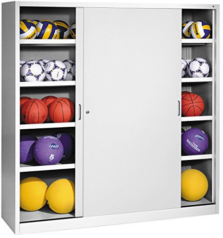 C und P Geräteschrank Typ IV mit Vollblech-Flügeltüren Metallschrank, 195x190x60 cm