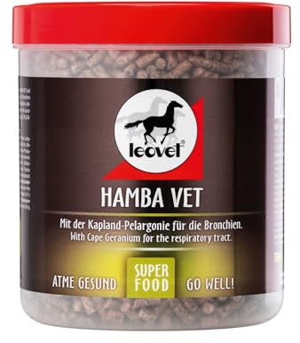 Leovet Hamba Vet | 700 g | Ergänzungsfuttermittel für Pferde | Zum Draufbeißen und Durchatmen