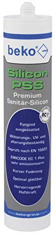 Silicon PSS Premium - Silicone sanitario, 310 ml, colore: Beige