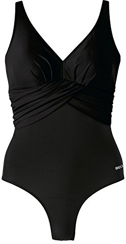 Beco Damen Badeanzug Basics, Schwarz, 48, 64523