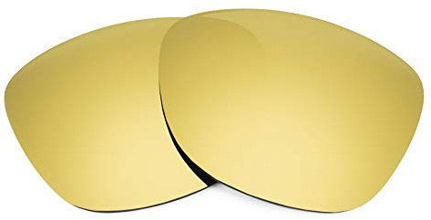 Revant Verres de Rechange Compatibles avec Oakley Frogskins, Polarisés, Or MirrorShield,