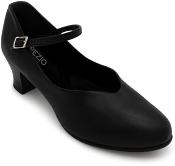 Capezio Women's Jr. Footlight Character Shoe,Black,8 W US