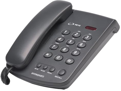 Interquartz 9310B7 Corded Office Phone - Black
