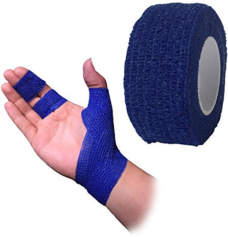 Haftbandage/Selbsthaftende Bandage, blau, 2,5 Zentimeter x 4,5 Meter