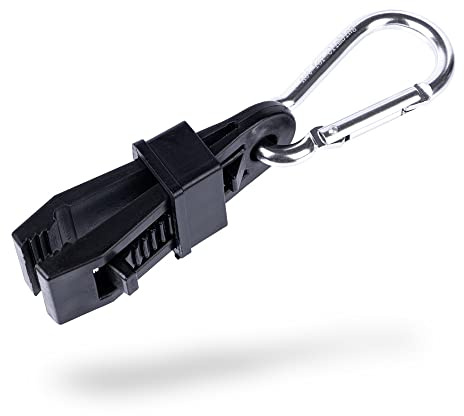 LIFE IS SIMPLE Handschuhhalter Mit Karabiner | Sanitäter Ausrüstung für Polizei, Feuerwehr, Security | Handschuhklammer für Gürtel Oder Kleidung | Schwarz