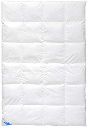 LINEA by böhmerwald - comfort - kuschlige Daunendecke warm, 155x220, 90% Daunen / 10% Federn, Allergiker geeignet, waschbar bis 60 °C, in Deutschland produziert
