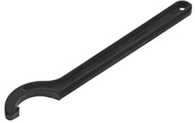 GEDORE Hook spanner with lug, for Slotted nuts, AF 25-28 mm, Tip dia. 5 mm, Ratchet spanner, 40 25-28