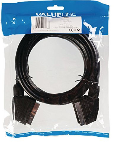 Valueline SCART cable SCART male-SCART male 2.00 m black [VLVP31000B20]