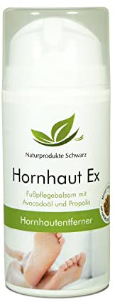 Naturprodukte Schwarz - Hornhaut Ex - Hornhautentferner und Fußcreme, 100ml
