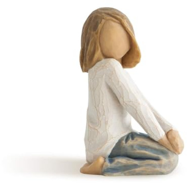 Enesco Willow Tree Joyful Child Figurine | Celebrates a Child's Spirit, Family Grouping Keepsake, Cast from a Susan Lordi Original Carving, Includes Enclosure Card