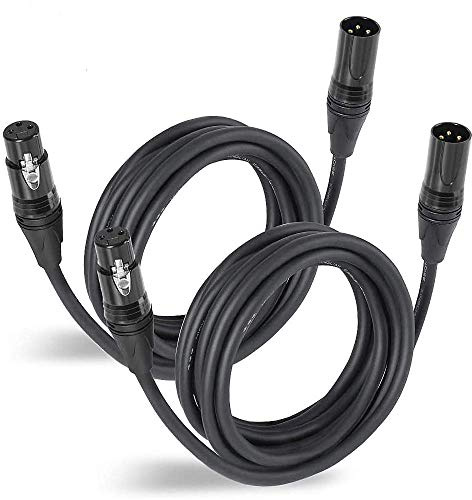 Stagg SMC1 GR 1 m 3 Pin XLR Male to Female Microphone Cable with Green Ring