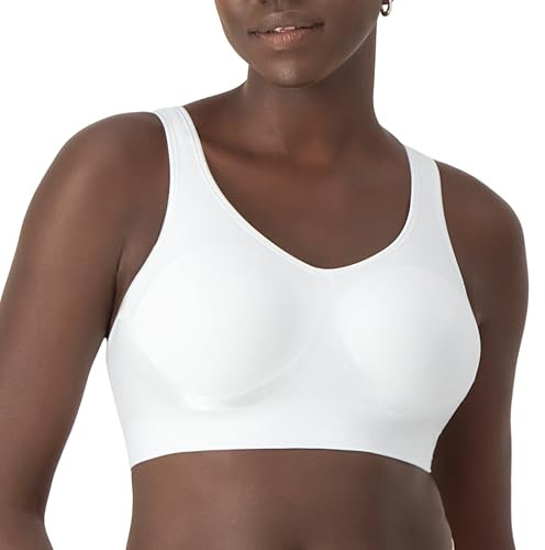 Bali Women's Comfort Revolution Shaping Wirefree Bra, White, Large