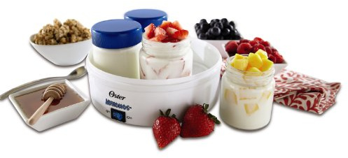 Oster CKSTYM1001 Mykonos Greek Manual Yogurt Maker, 1-Quart