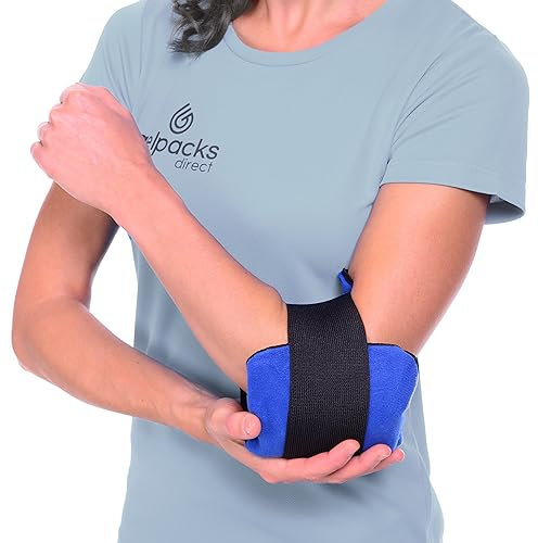 Gel Packs Direct - Reusable Hot & Cold Replacement Elbow Ice Pack with Strap for Tennis Elbow, Tendonitis, Sports Injuries, Chronic Pain, Joint Stiffness, Swelling, Pain Relief & More.