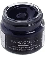 Famaco - Pommadier Famacolor - 15ml - Couleur BLEU MARINE - Crème Teignante à Fort Pouvoir Couvrant - Rénove et Recolore les Cuirs Abîmés