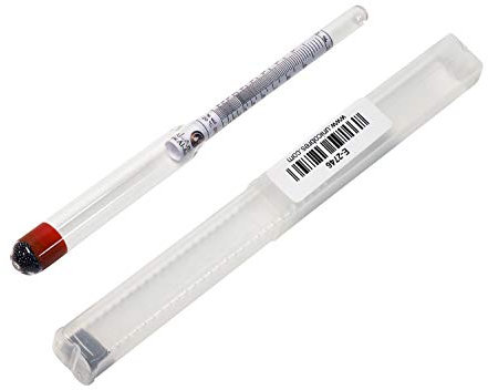 AL-AMBIK® Mostwaage aus Glas zum Erfassen des Zuckergehalts I Öchslewaage zum Ablesen von Temperaturschwankungen I Markenqualität für exaktes Messergebnis I Lieferung inkl. Anleitung