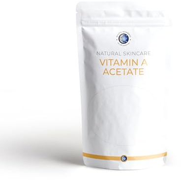 Mystic Moments | Vitamin A Acetate (Retinol) 25g | Cosmetic Grade | Skin Conditioning Active for Anti-Ageing Formulations | Ideal for Creams, Serums & Butters | Max 1% Use | External Only