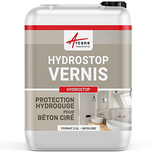Barniz para Hormigón Pulido, protección hidrófuga y oleófuga: HYDROSTOP - 2.5 L - ARCANE INDUSTRIES