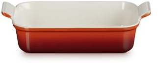 Le Creuset Stoneware Heritage Rectangular Dish, 2.5 qt. (10.5 x 7), Cerise