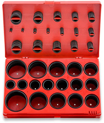 NEIKO 50444A 419 Piece Assortment Metric O-Ring Kit, 32 Common MM Sizes, NBR O-Ring Assortment Kit, Rubber Ring Set, O Ring Seal Gasket for Automotive, Plumbing & Faucet Repair, Rubber O Ring Set