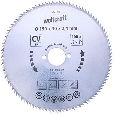 wolfcraft 1 Kreissägeblatt CV, 100 Zähne ø140mm