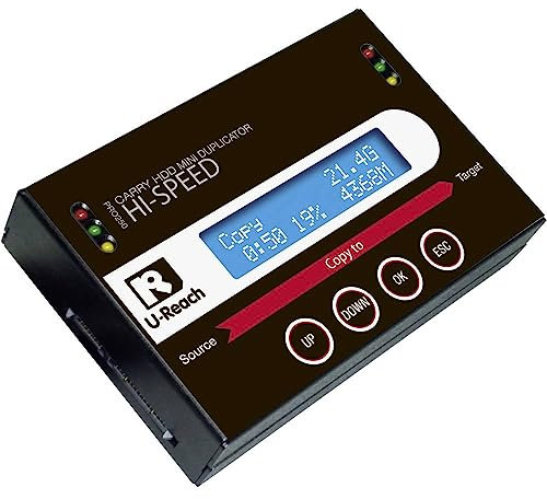 Estación de copiado para Disco Duro con función de borrado, Portable Renkforce PRO250