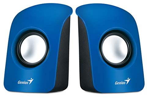 Genius SP-U115- Altavoces estéreo USB, 1.5 W RMS, Color Azul