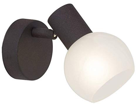 Brilliant Gabon Wandspot, 1x E14 max. 40W, braun/weiß-alabaster 12910/20