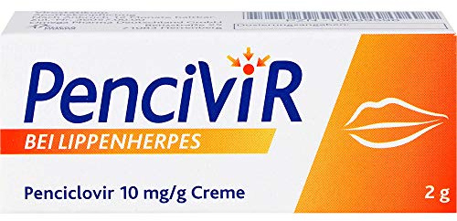 PENCIVIR bei Lippenherpes Creme 1% – Herpescreme mit dem einzigartigen Wirkstoff Penciclovir – zur Behandlung eines Herpesausbruchs – gegen Herbesbläschen – 1 x 2 g