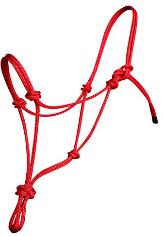 Hunters Saddlery Knotenhalfter (Warmblut XL/XFull, Rot)