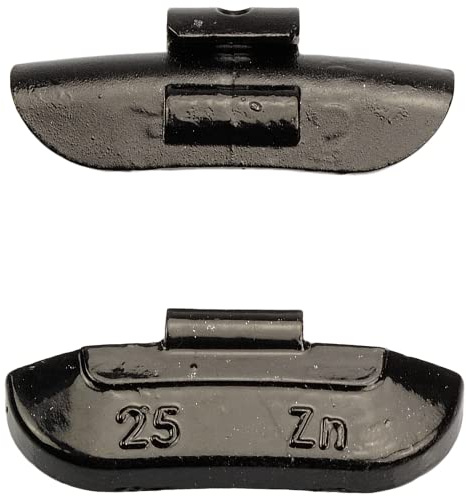HASKYY 25g x 100 SCHWARZ Schlaggewichte Stahlfelgen Auswuchtgewichte Wuchtgewichte