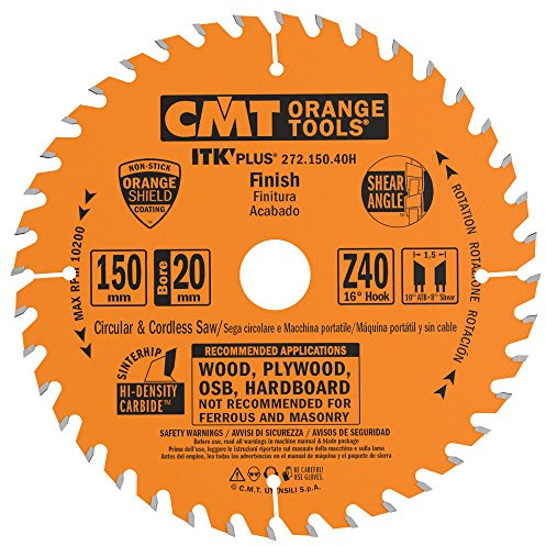 CMT 272.150.40H Lama Circolare Itk-Plus per Taglio Traverso Vena, Arancio