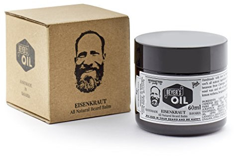 Beyer's Oil Beard Balm Eisenkraut 60ml - Bartpflege Balsam aus Bayern - Pflegt die Haut, macht den Bart weich und glatt