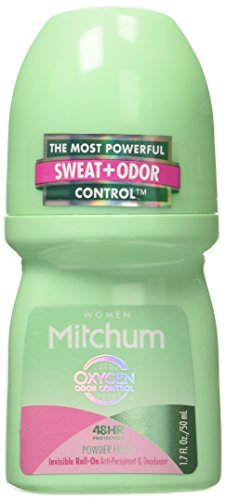 Mitchum For Women Roll On, Anti-Perspirant & Deodorant, Powder Fresh, 1.7 Oz (Pack Of 6)