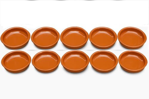 Set of 10 10cm Terracotta Tapas Dishes by Valdearcos Martos S.A